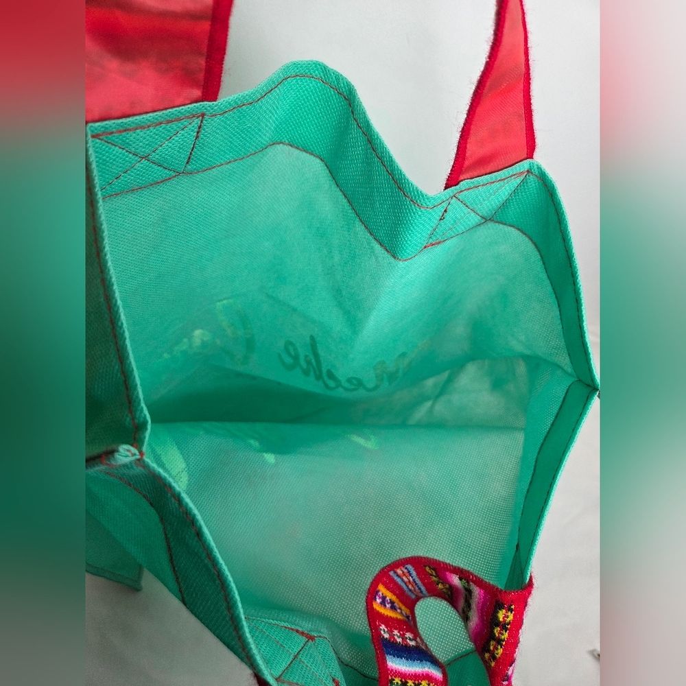 Meche Correa 19"x19" Large Shopping Bag with Manta Inca- Multicolor Straps - Picture 7 of 11